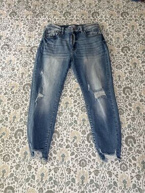 Kancan Women’s Distressed Blue Jeans